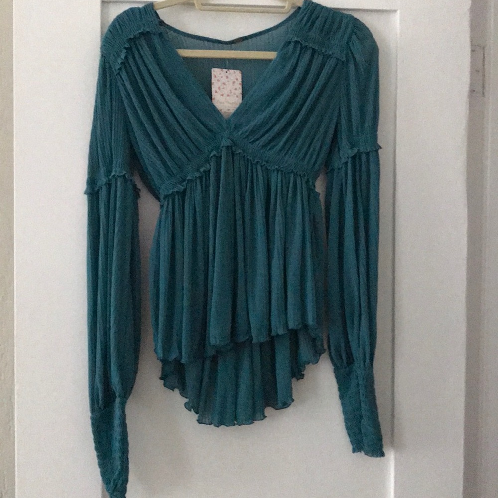 Free People Day Dreaming Top - sapphire